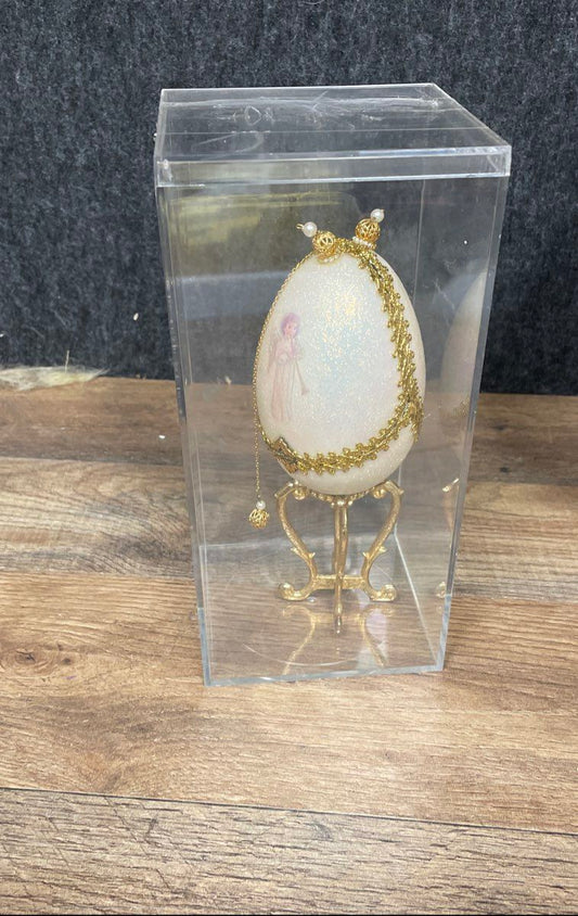 Decorative Goose Egg Styled Trinket Box