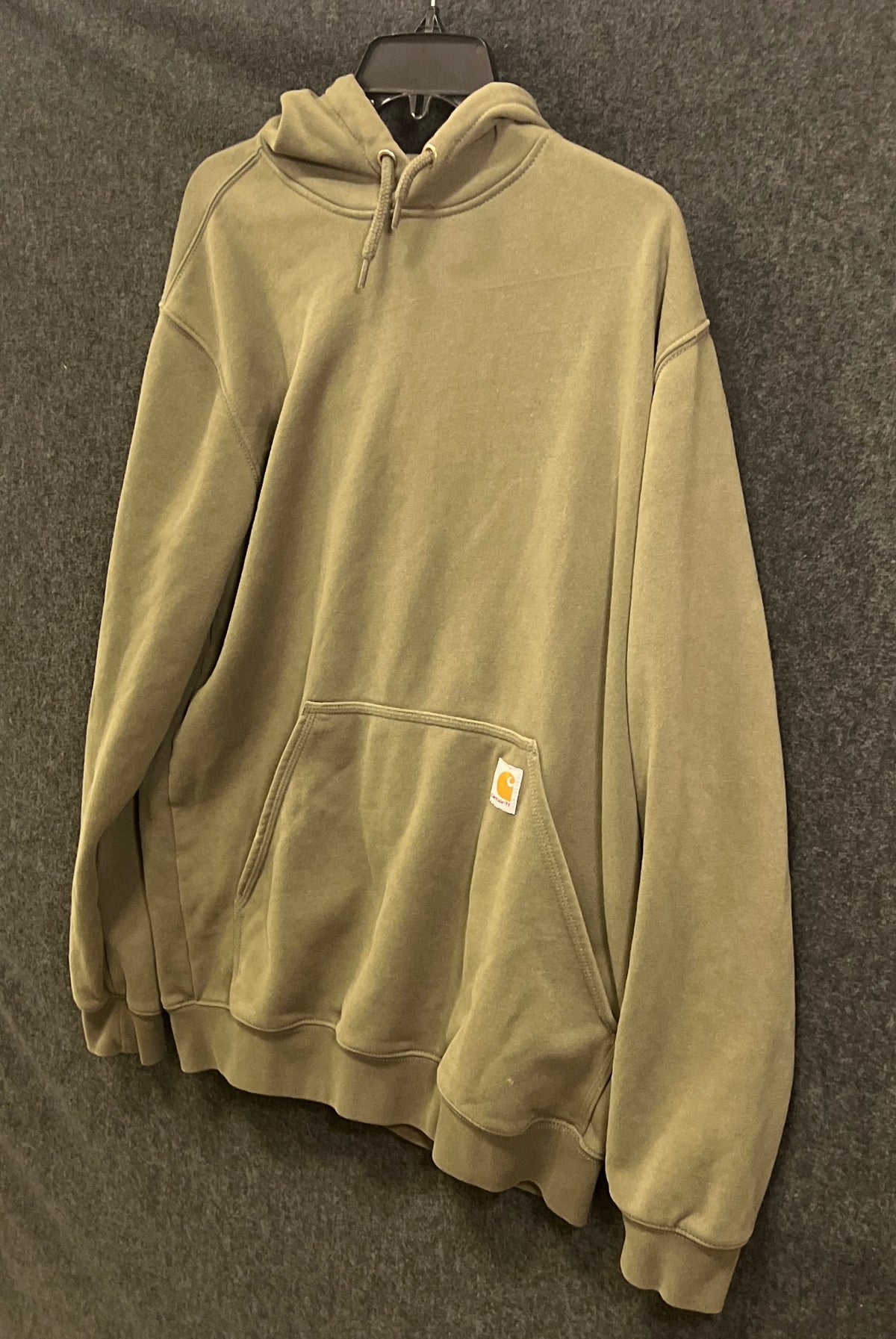 Carhartt Men's Loose Fit Pullover Hoodie Olive Green Workwear Sz M
