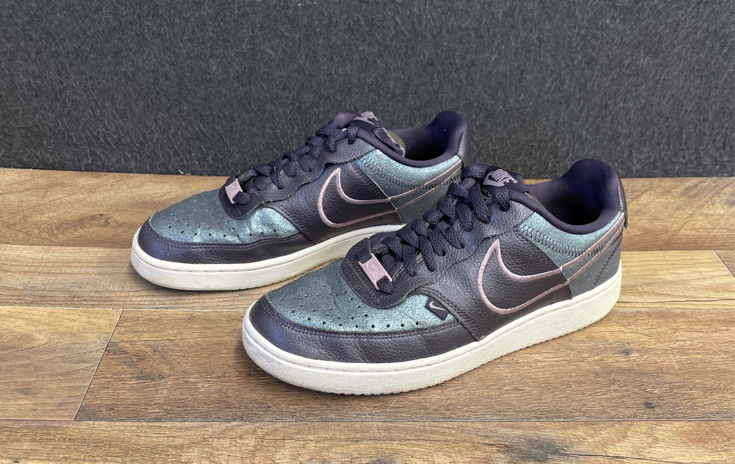 Nike Court Vision Low Cave Purple Iridescent Women's Sneakers Size 8
