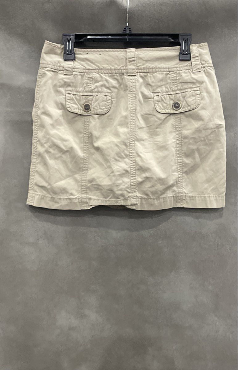 Sonoma Women's Cream Button Front Utility Cargo Skort Khaki Size 6