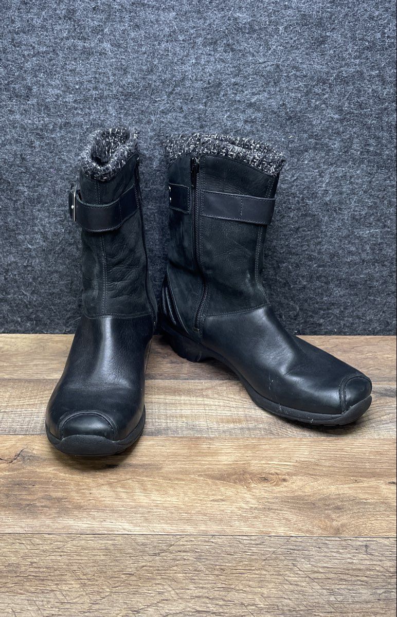 Merrell Donatella Waterproof Black Leather Boots Women's Size 9