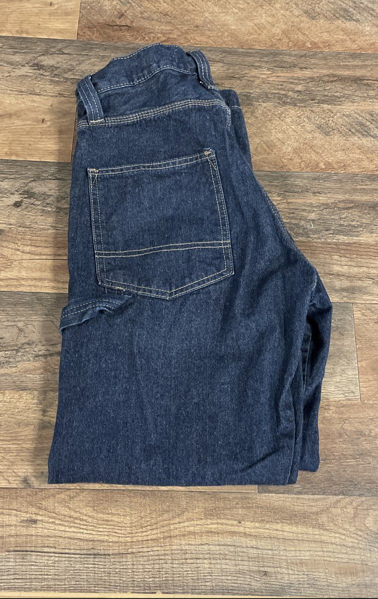 Levi Strauss Signature Men's Dark Wash Blue Carpenter Jeans 100% Cotton 30x30