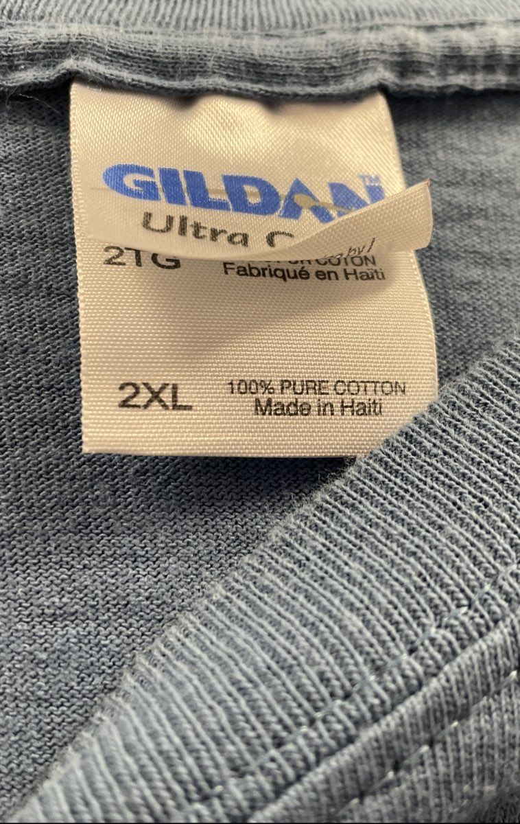 Larry Dixon Blue Short Sleeve Shirt Men's Size 2XL