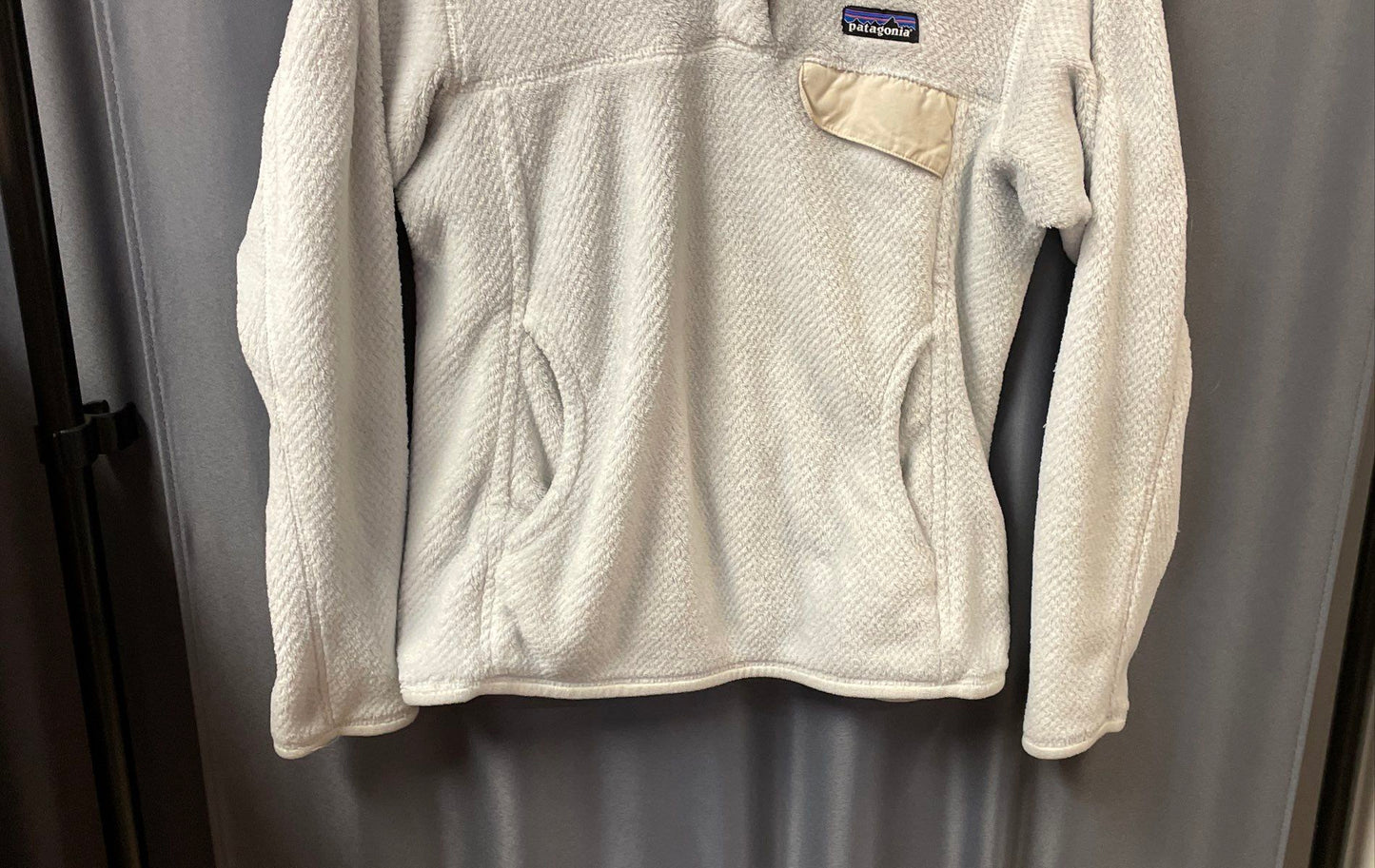 Patagonia Women's Los Gatos 1/4 Snap Fleece Pullover Light Blue Sz S
