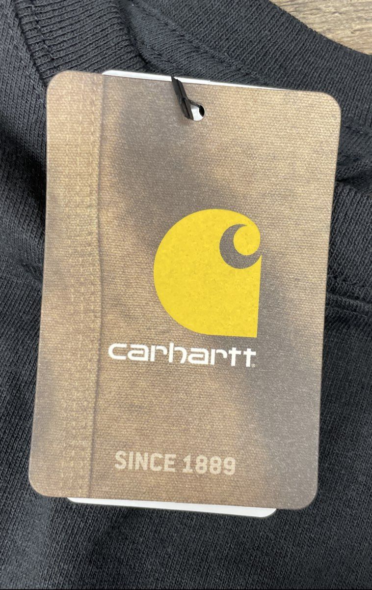 Carhartt Men's K231 Logo Sleeve Workwear Long Sleeve T-Shirt Black NWT Sz 3XL