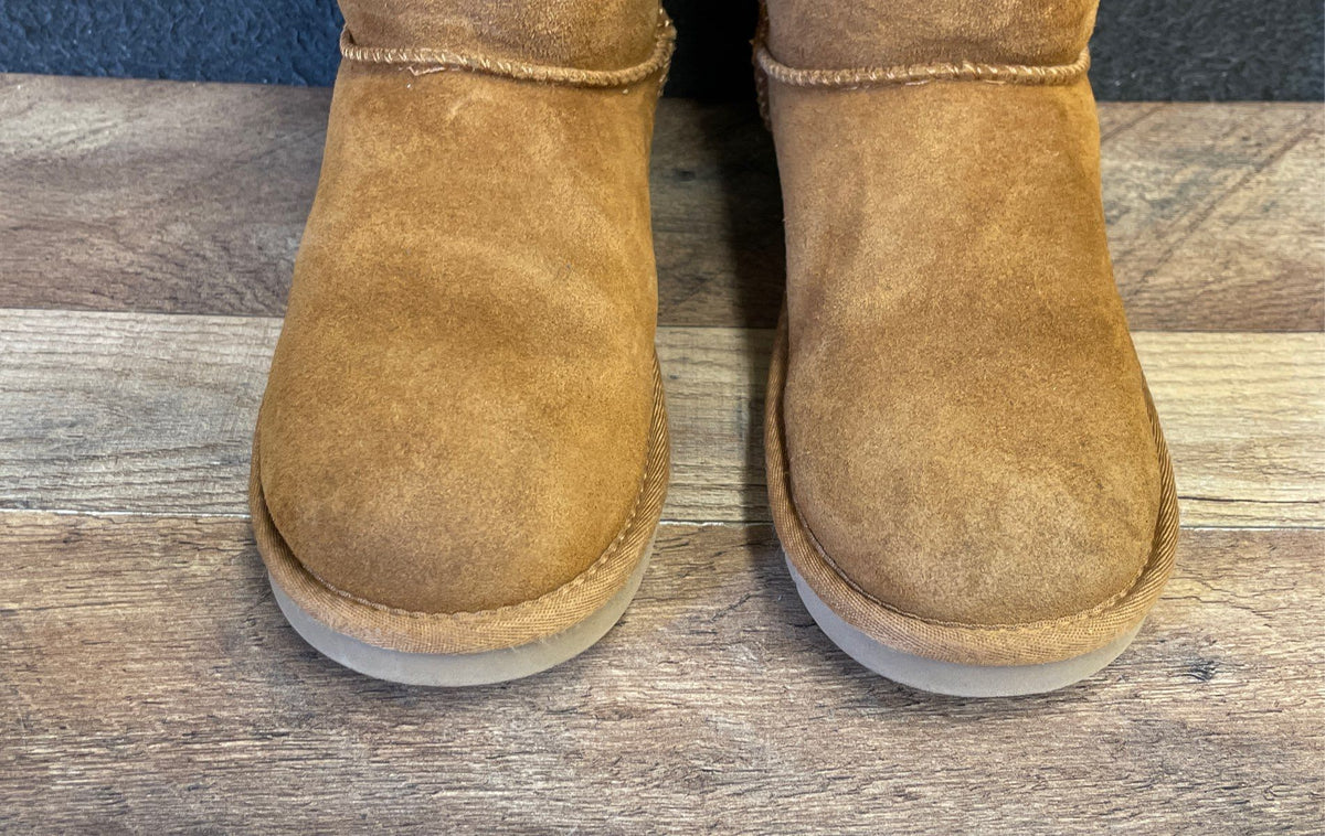 Koolaburra By UGG Koola Short Suede Boots Chestnut Tan Women's Size 7