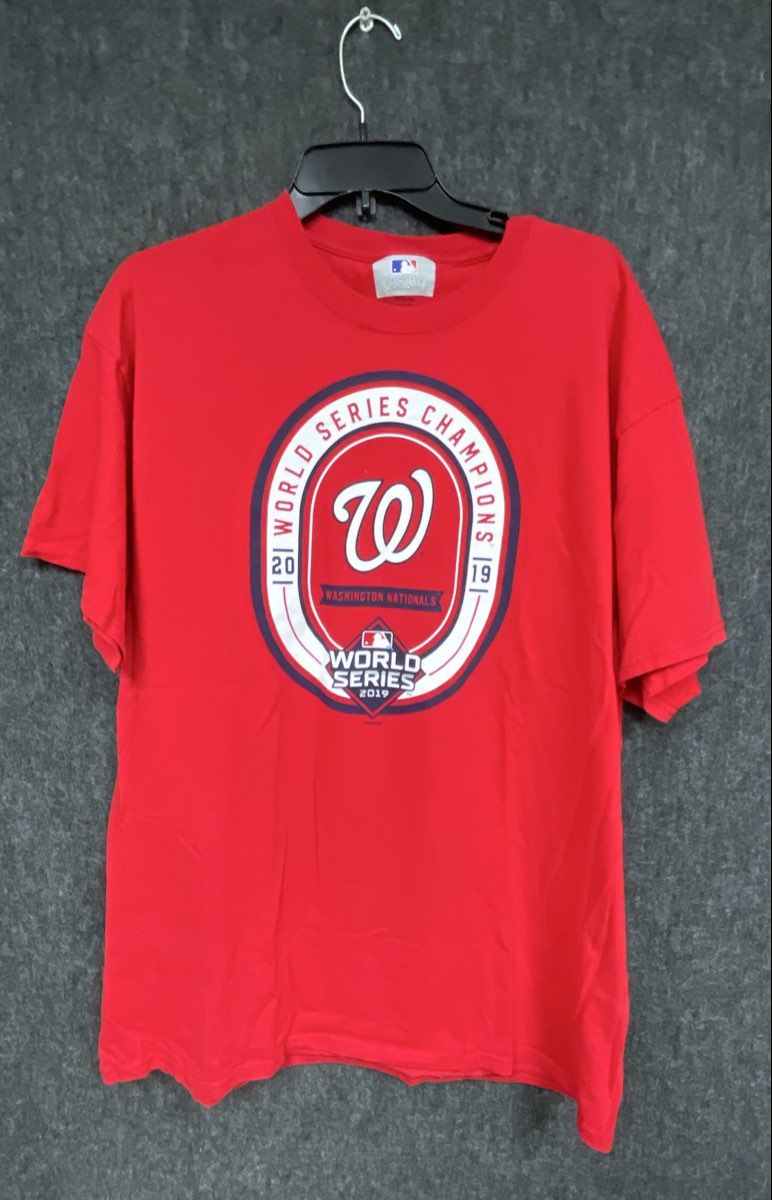 Washington Nationals 2019 World Series Champions T-Shirt MLB Genuine Sz XL
