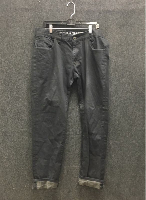 72 Unlimited Men's Black Skinny Fit Stretch Jeans Size 36x32