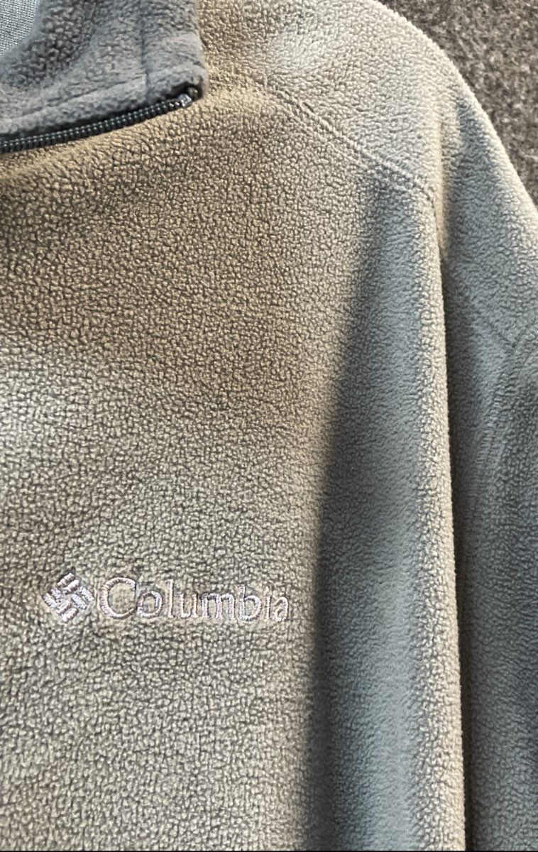 Columbia Men's Klamath Range II 1/4 Zip Fleece Pullover Grey Sz XL