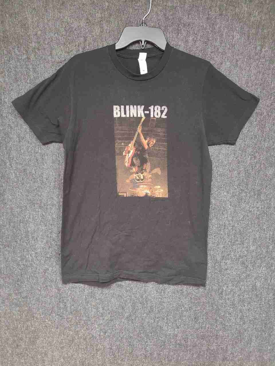 Blink-182 2001 Tour Graphic T-Shirt Reprint Tultex Black Sz M