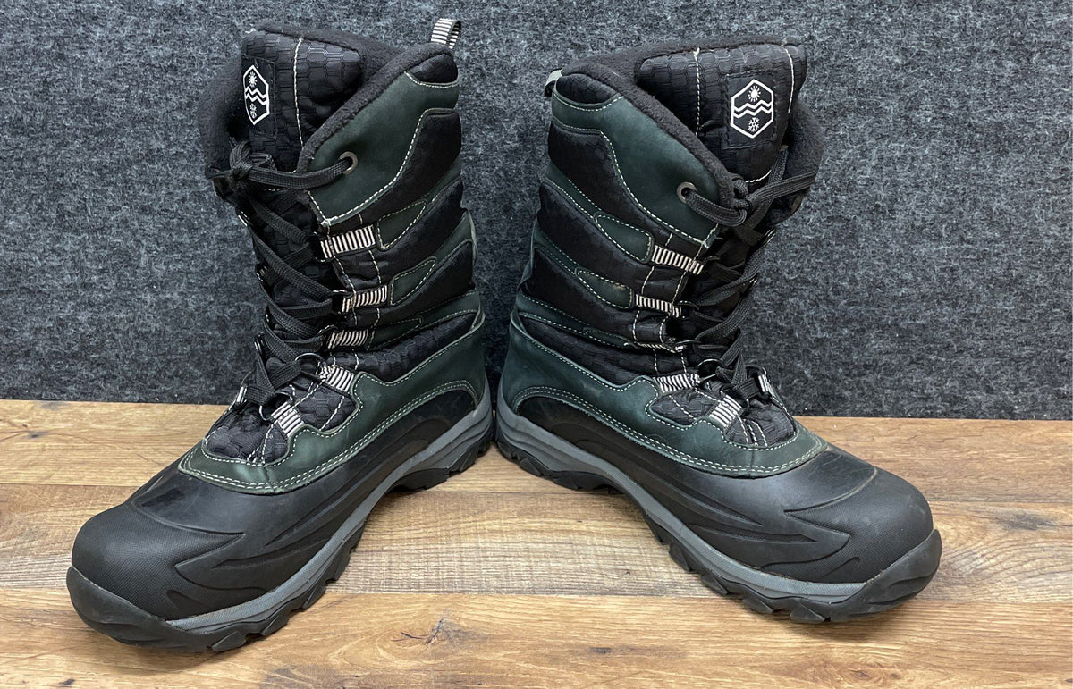 Khombu Free Fall Green Black Men's Winter Snow Boots Size 11