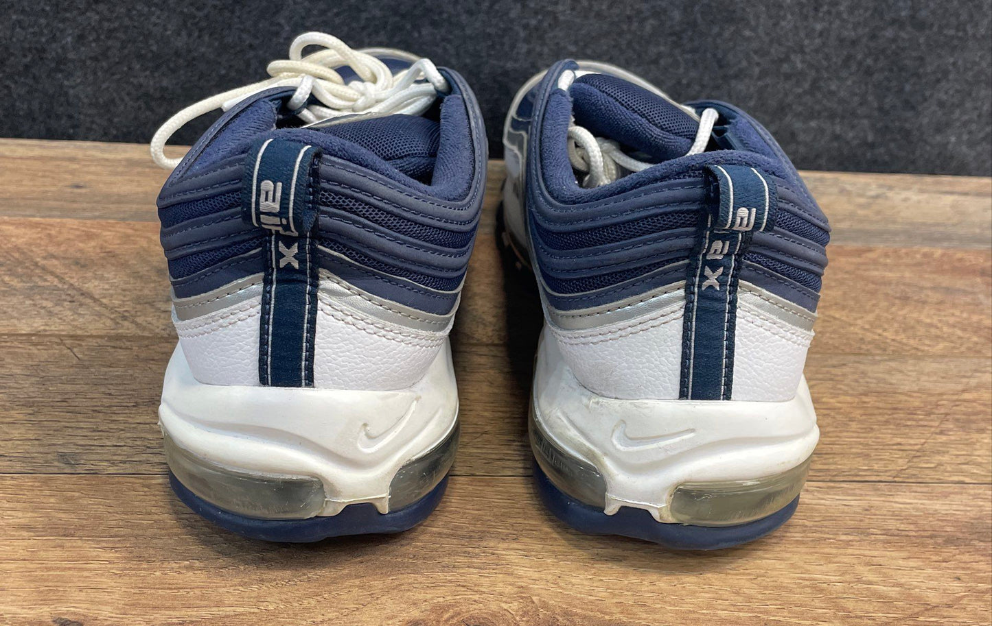 Nike Air Max 97 Midnight Navy White Silver Running Shoes