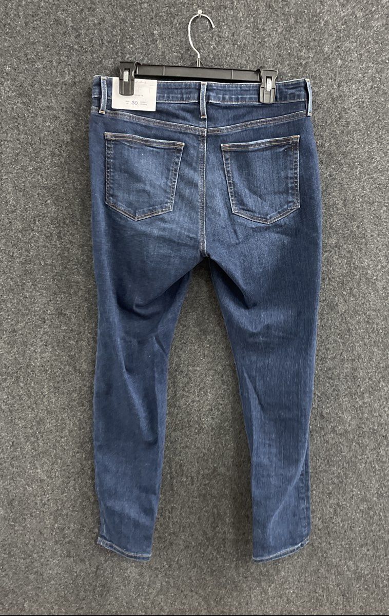 Loft Women's Curvy Skinny Jeans Dark Blue Sustainable Slim Pocket NWT Sz 30/10