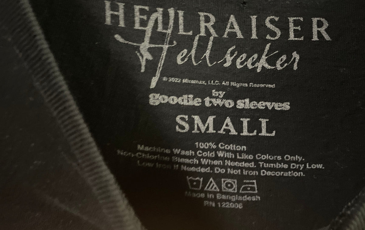 Hellraiser Hellseeker Pinhead T-Shirt Reprint Goodie Two Sleeves Sz S