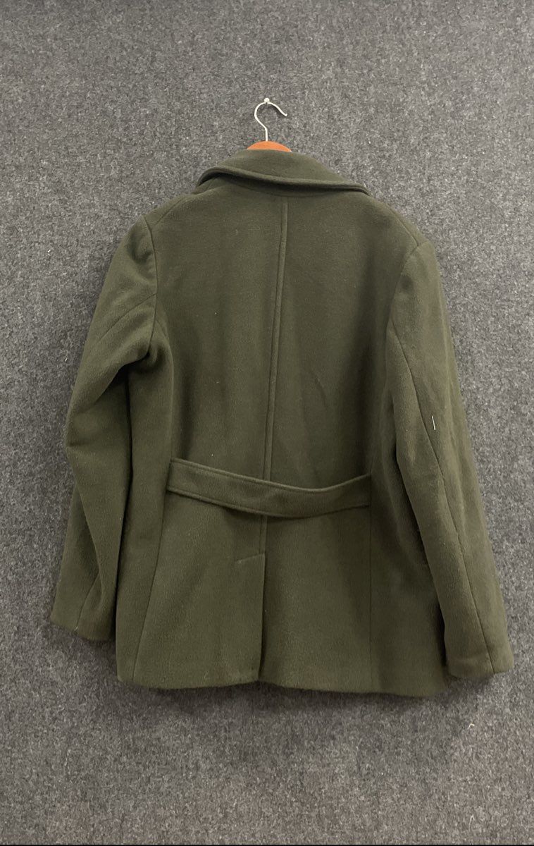 Old Navy Women's Classic Peacoat Green Double Breasted Wool Blend Sz XL
