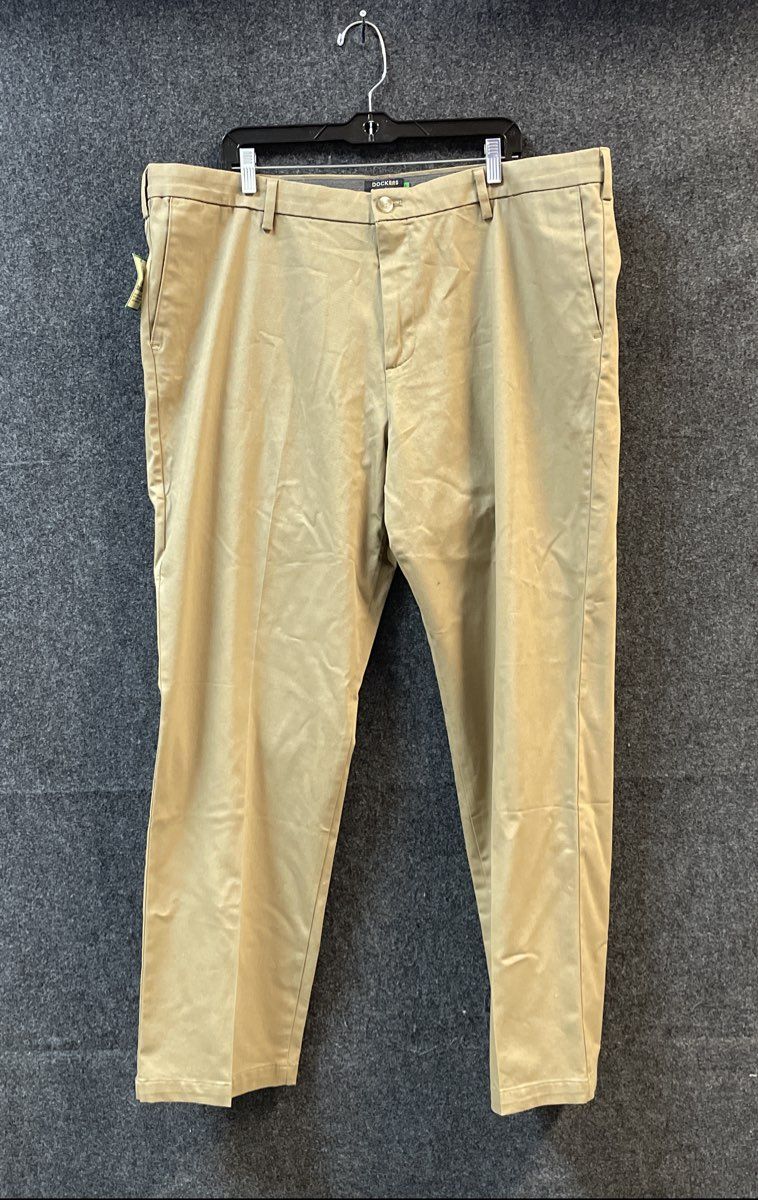 Dockers Men's Signature Iron Free Khaki Pants Brown Classic Fit Flex Sz 42x32