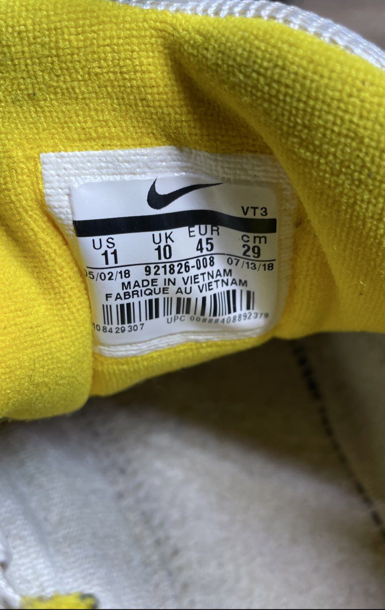 Nike Air Max 97 Steelers Black White Amarillo Men's Sneakers Size 11