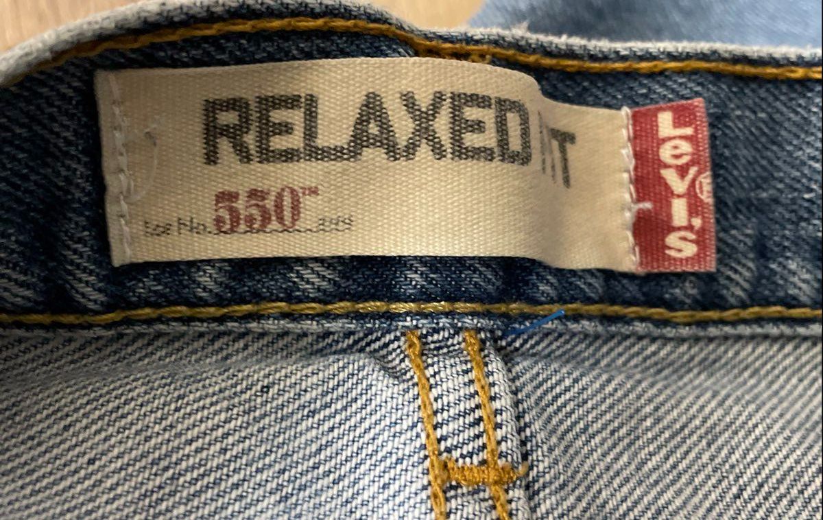 Levi's Men's 550 Relaxed Fit Tapered Light Wash Blue Denim Jeans Sz 34x29