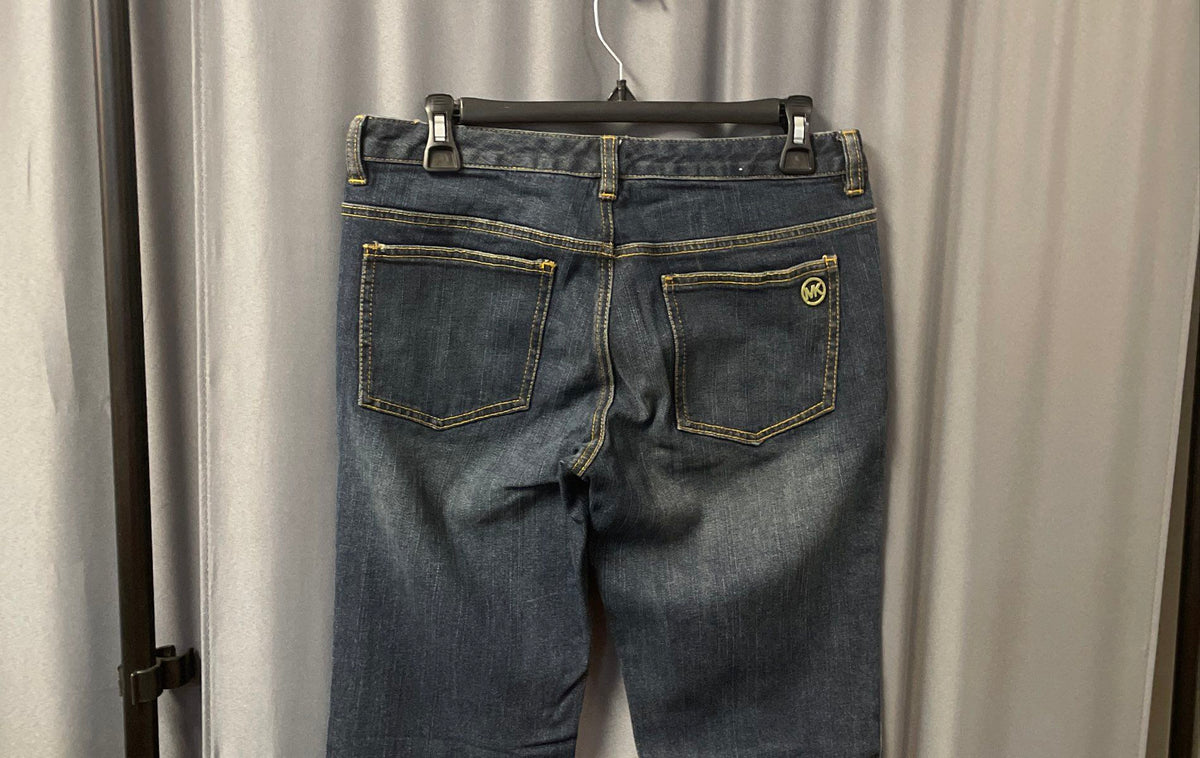 Michael Kors Women's Blue Jeans Bootcut Stretch Denim Dark Wash Sz 6