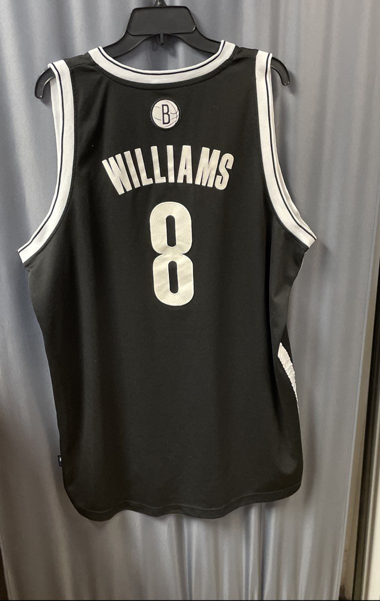 Adidas Men's Brooklyn Nets Deron Williams 8 Basketball Jersey Black Sz XL