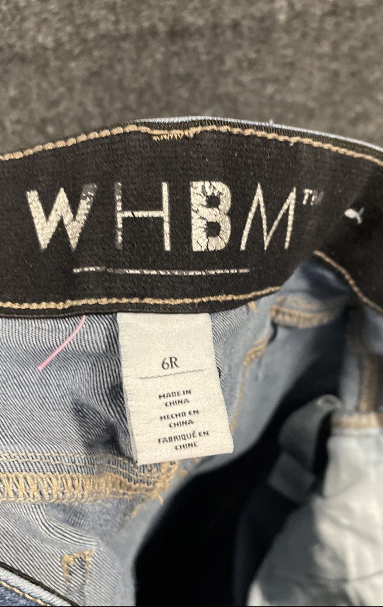 White House Black Market Women's Blue Skinny Jeans Medium Wash Stretch Sz 6R