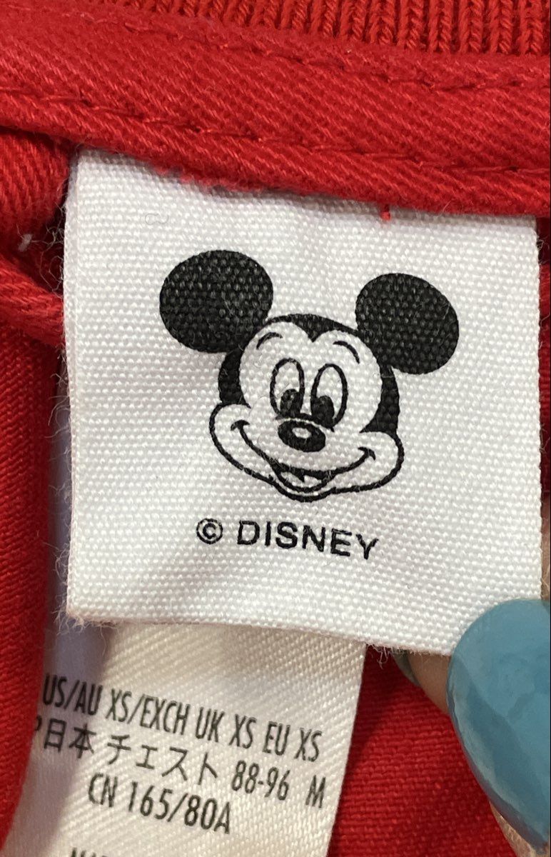 Disney Parks Mickey Mouse Walt Disney World Red Varsity Bomber Jacket Sz S