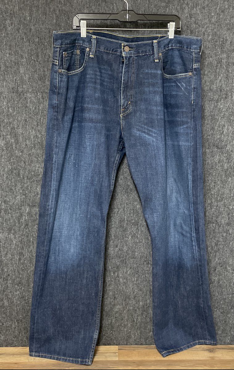 Levi's Men's 569 Loose Straight Fit Blue Indigo Wash Denim Jeans 38x34