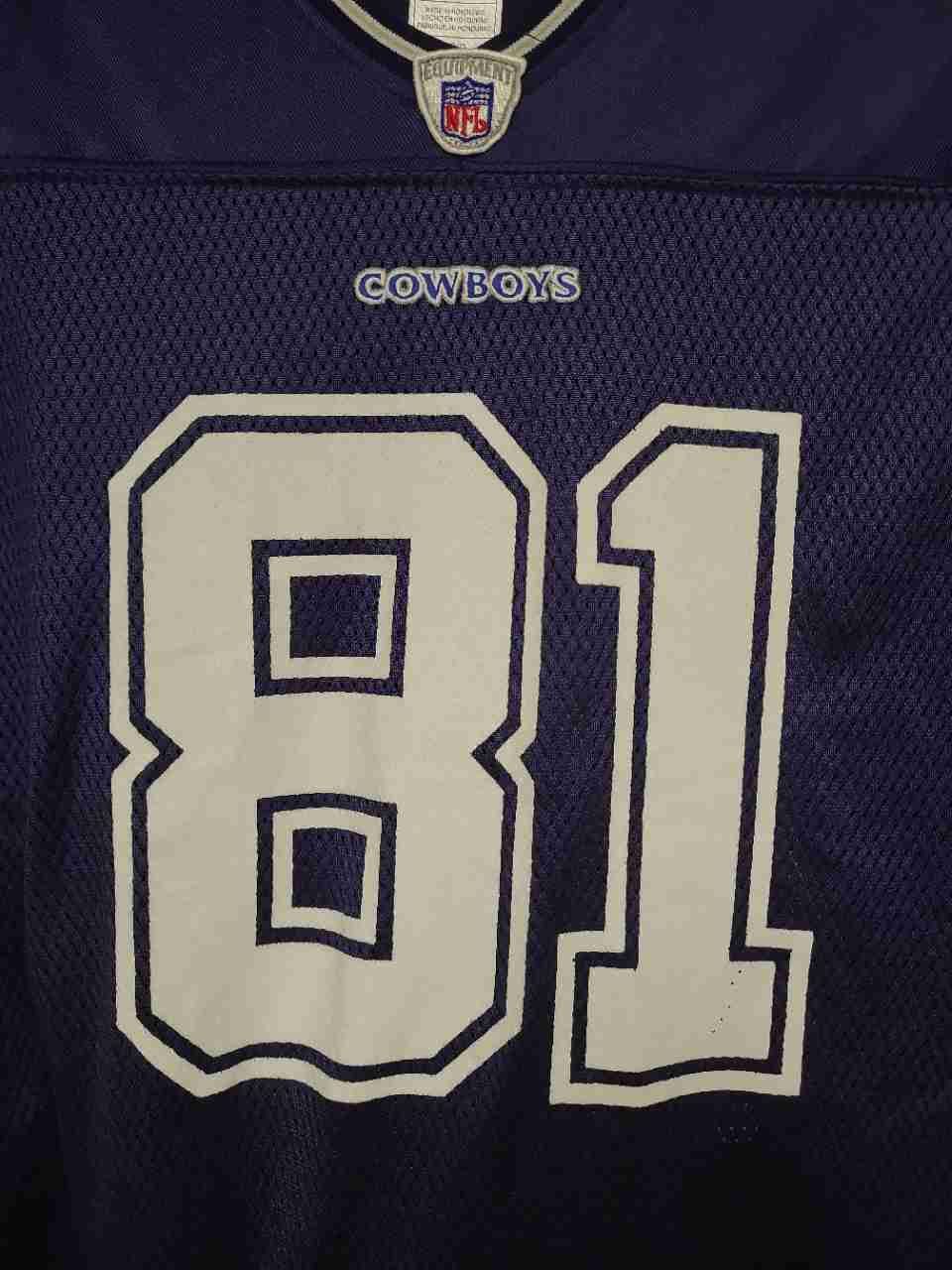 Reebok Men's Dallas Cowboys Terrell Owens 81 NFL Jersey Navy Blue Sz L