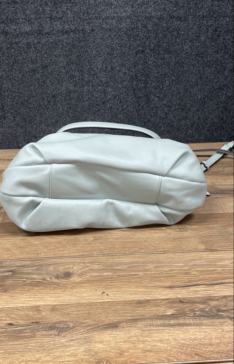 Simply Vera Vera Wang Pale Sage Green Faux Leather Satchel Crossbody Bag
