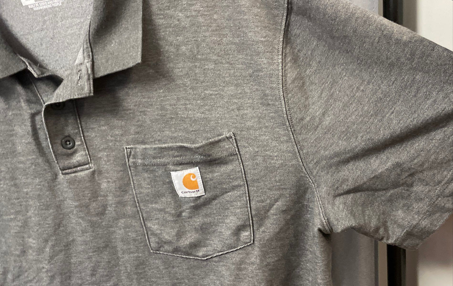Carhartt Men's Heather Gray Loose Fit K570 Pocket Polo Shirt Size XL