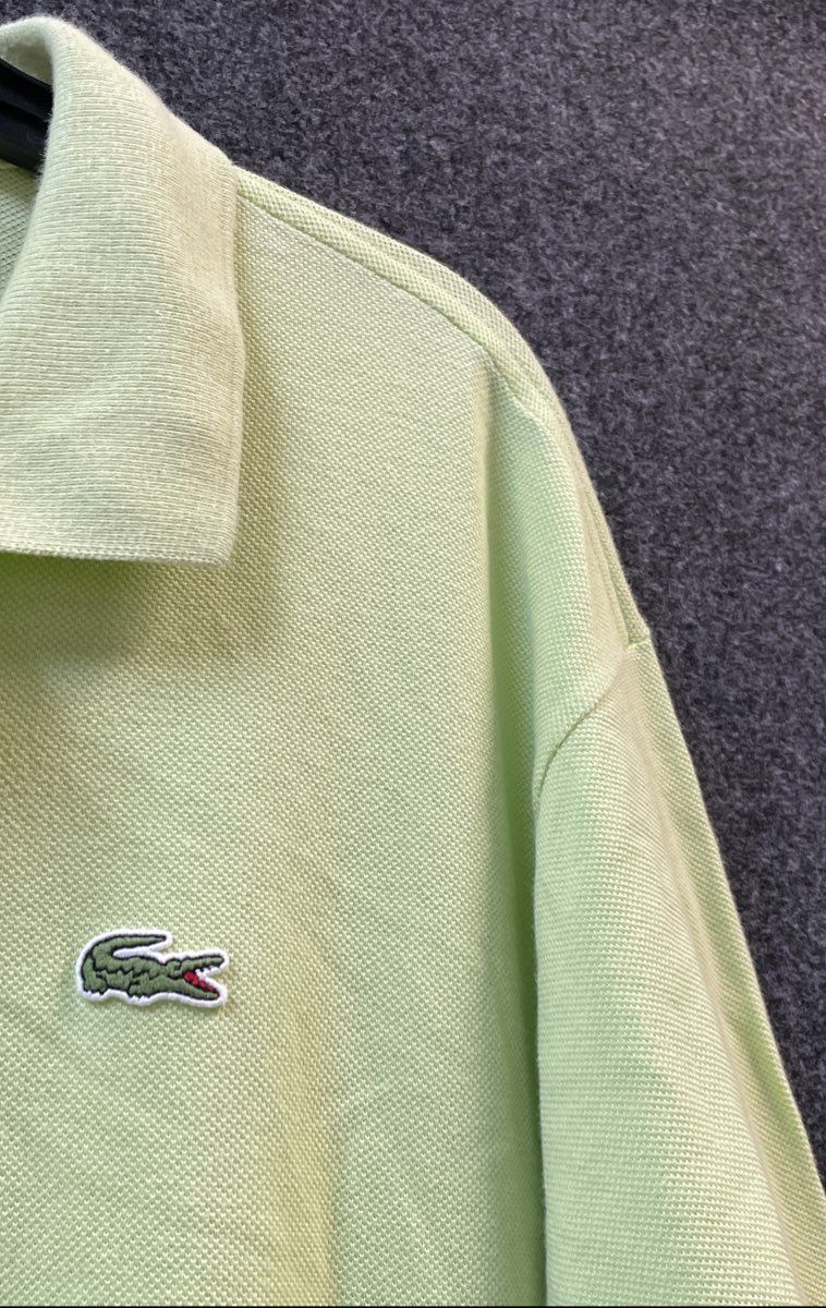 Lacoste Men's Short Sleeve Pique Cotton Polo Shirt Pale Green Sz 8 3XL