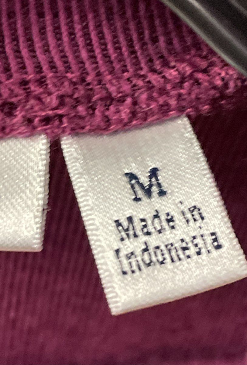 Croft & Barrow Women's Purple Mock Neck Tank Top Ribbed Cotton Blend Sz M