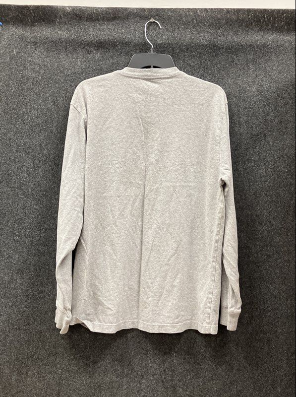Carhartt Men's Long Sleeve Pocket T-Shirt Heather Gray Loose Fit Workwear Sz S