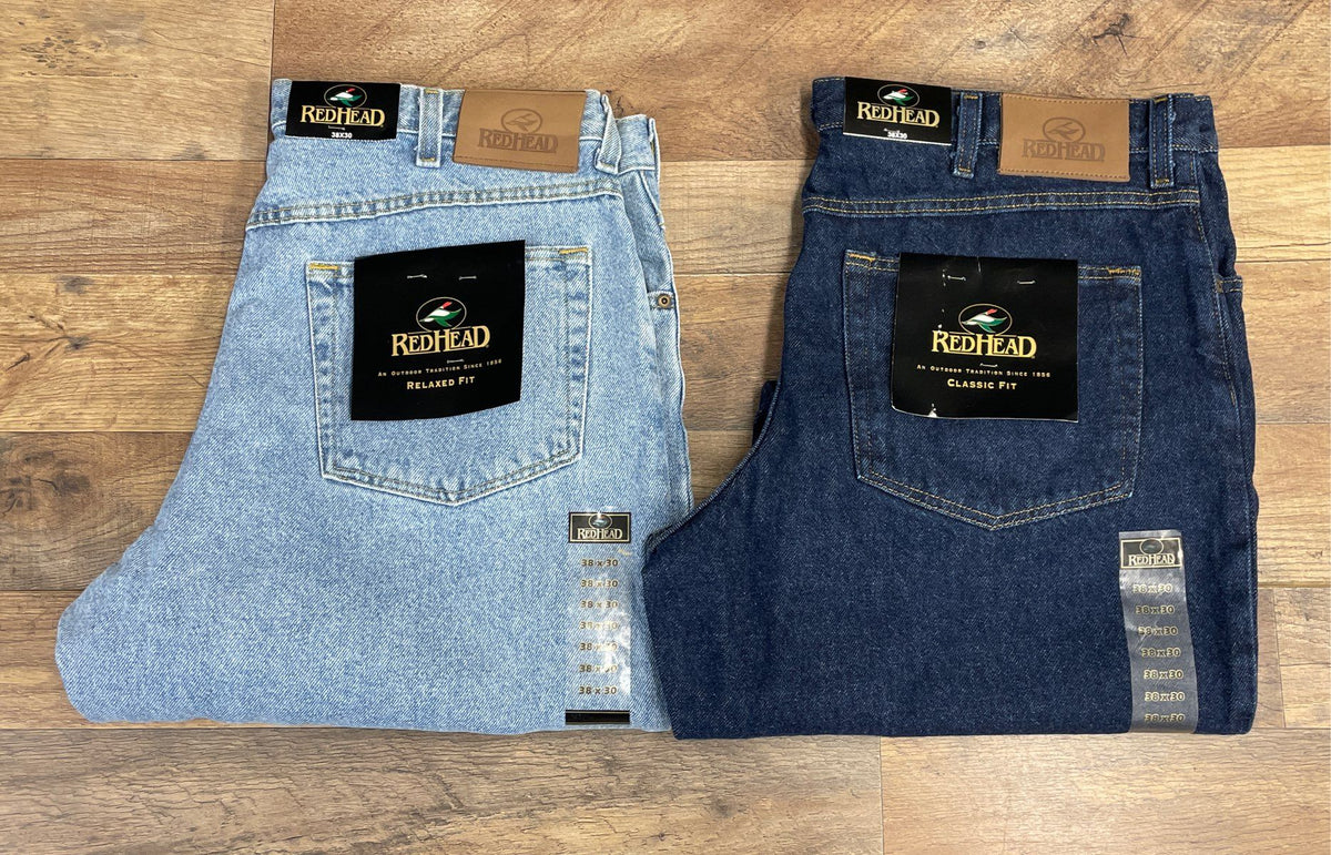 RedHead Men's 2 Pairs Jeans Light & Dark Wash Relaxed Classic Fit 38x30 NWT