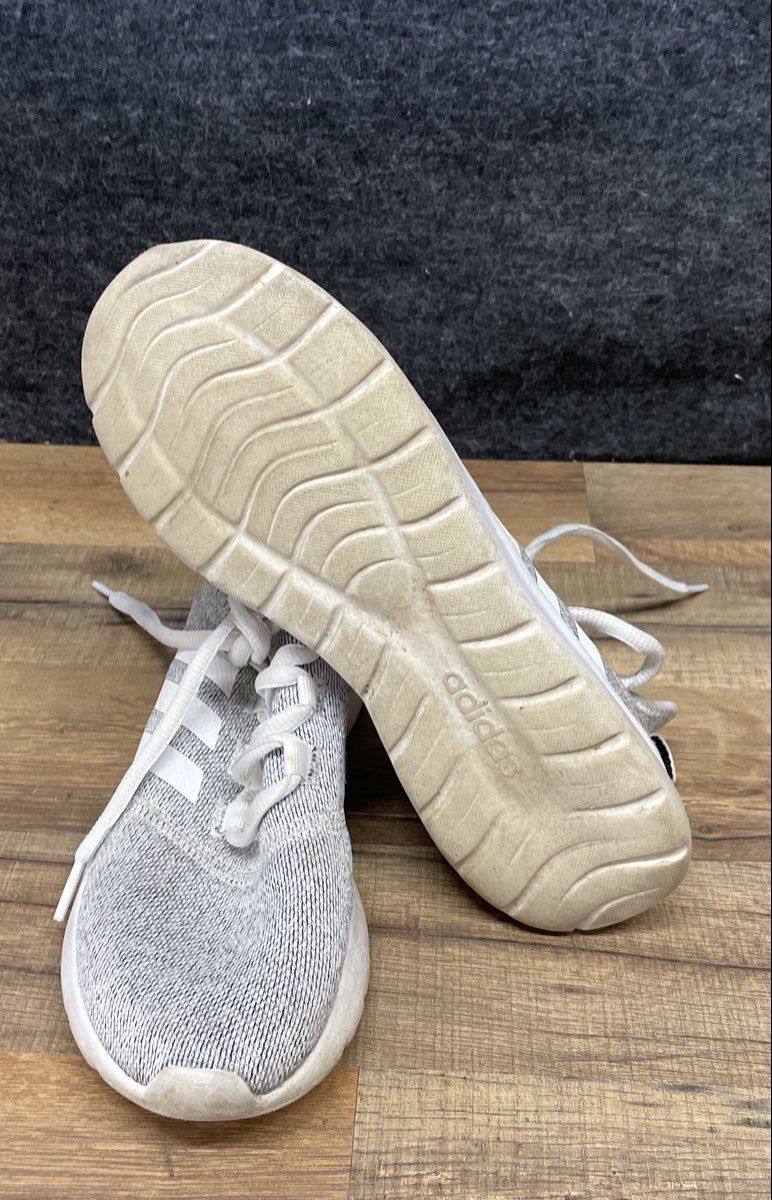 Adidas Cloudfoam Pure 2.0 Cloud White Grey Women's Running Sneakers Size 8