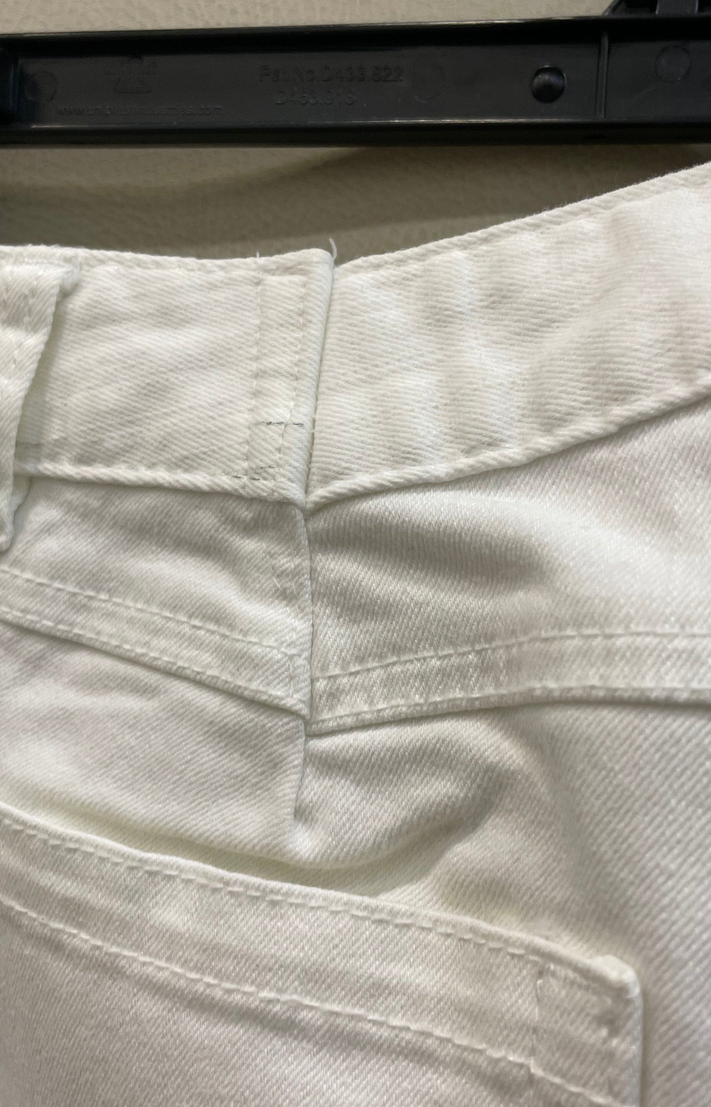 Michael Kors Women's White Denim Straight Leg Five-Pocket Stretch Pants Sz 4