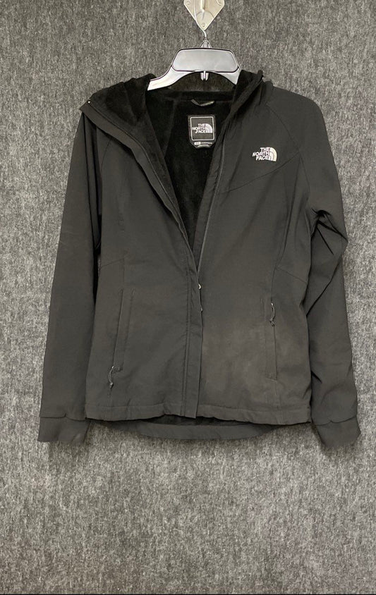 The North Face Women's Shelbe Raschel Hoodie Jacket Black Softshell Fleece Sz S