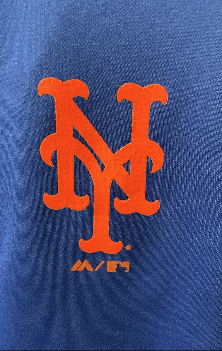 Majestic Men's NY Mets Therma Base Warm-Up Pullover Sweatshirt Blue Sz XXL