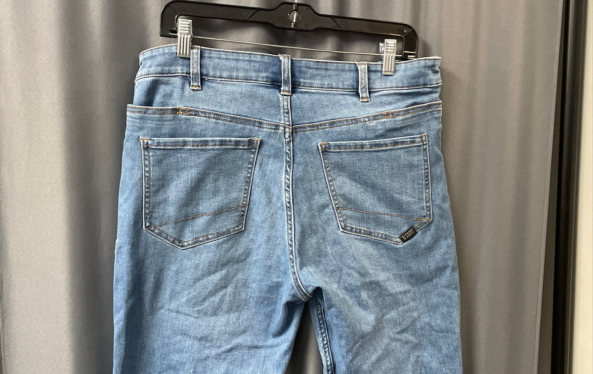 5.11 Tactical Women's Defender-Flex Jeans Light Wash Blue Sz 12 Regular
