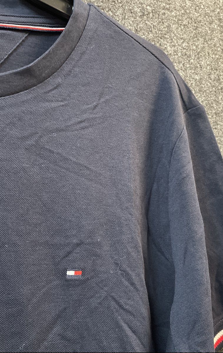Tommy Hilfiger Men's T-Shirt Navy Blue Regular Fit Crewneck NWT Sz Large