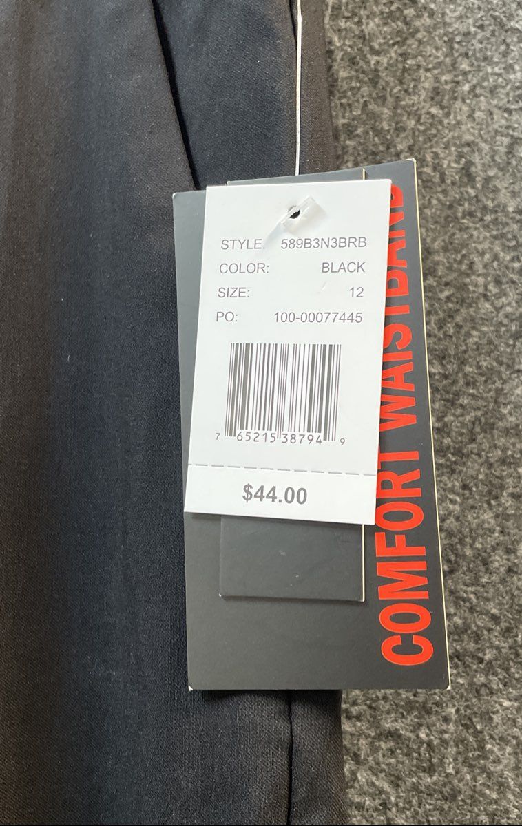 Briggs Women's Black Comfort Waistband Stretch Ankle Dress Pants Size 12 NWT