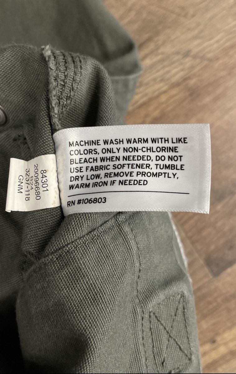 Duluth Trading Co. Men's Fire Hose Slim Fit Cargo Work Pants Olive Green 30x30