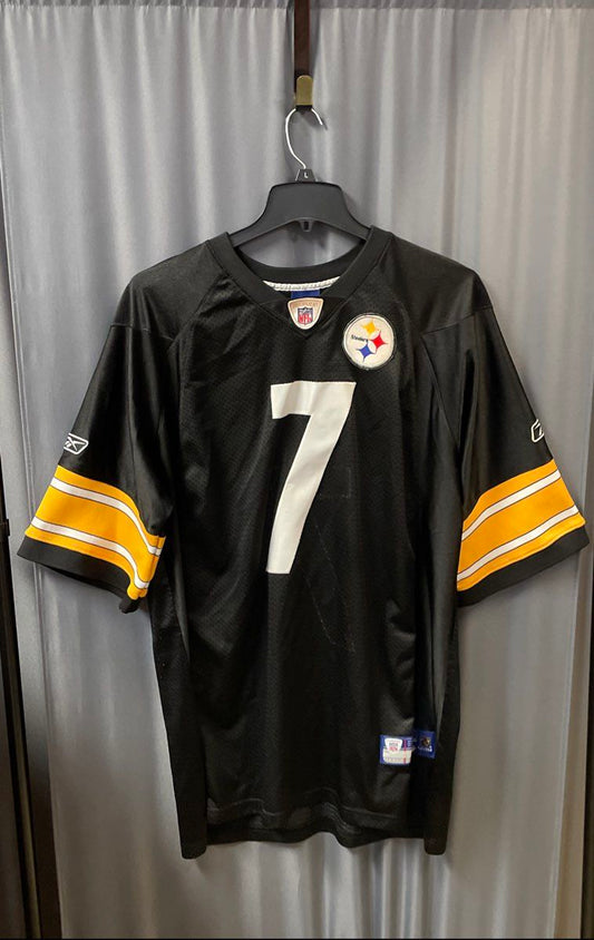 Vintage Reebok Pittsburgh Steelers Ben Roethlisberger #7 NFL Jersey Sz 2XL