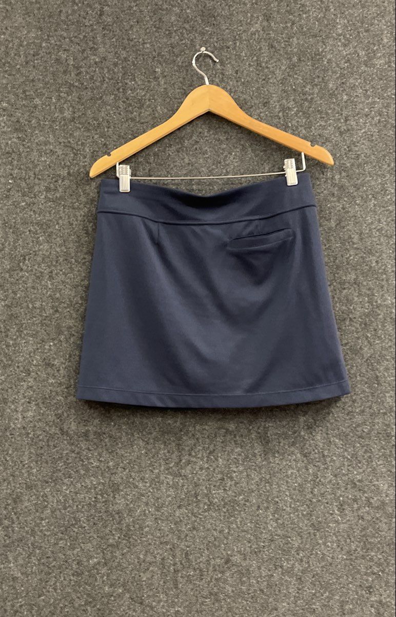 PGA Tour Women's Navy Blue Airflux Performance Stretch Golf Skirt Size M
