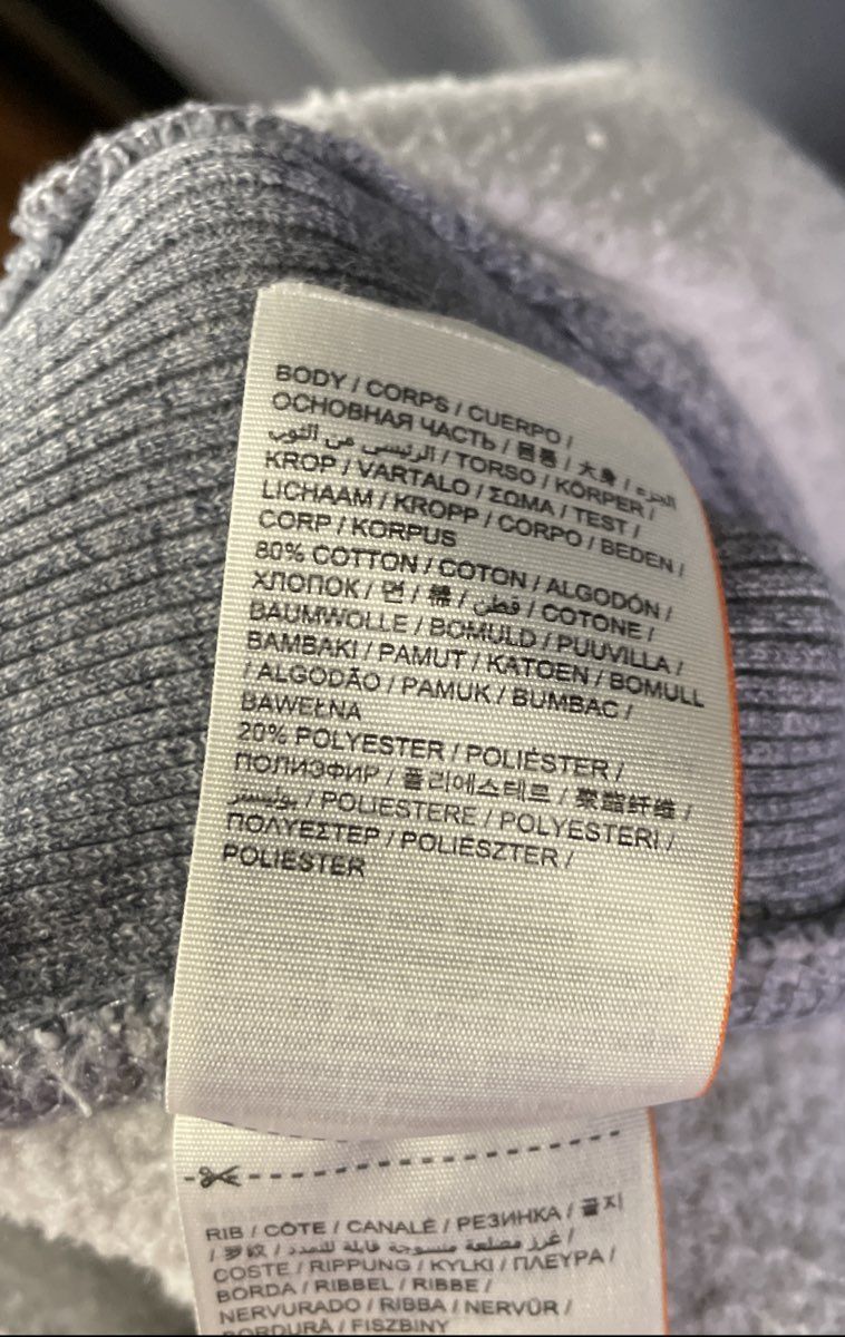 Superdry Men's Gray Orange Label Slim Fit Fleece Joggers Sweatpants Sz L