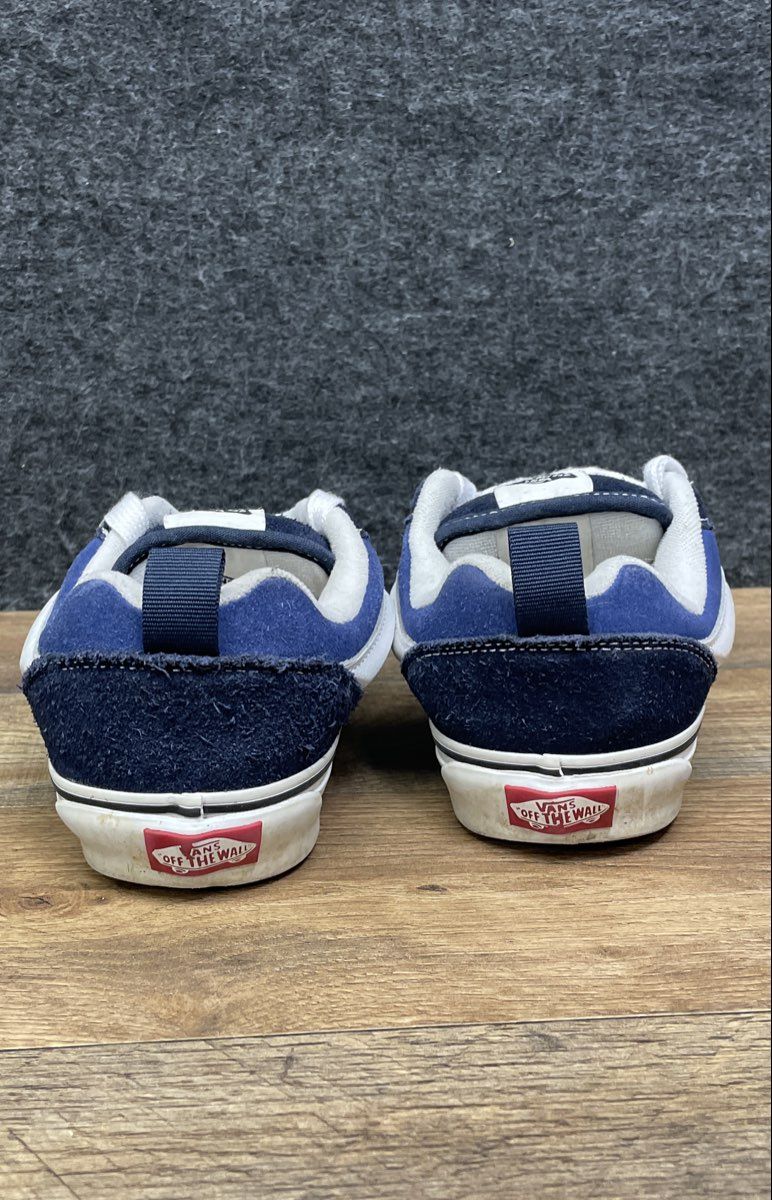 Vans Knu Skool Navy Blue White Suede Chunky Skate Shoes Men's 6.5 Women's 8