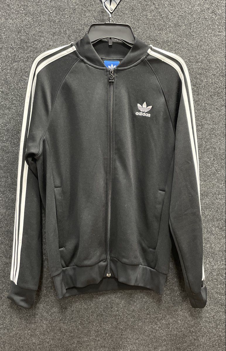 Adidas Men's Originals Superstar Track Jacket Black White 3-Stripe Sz M