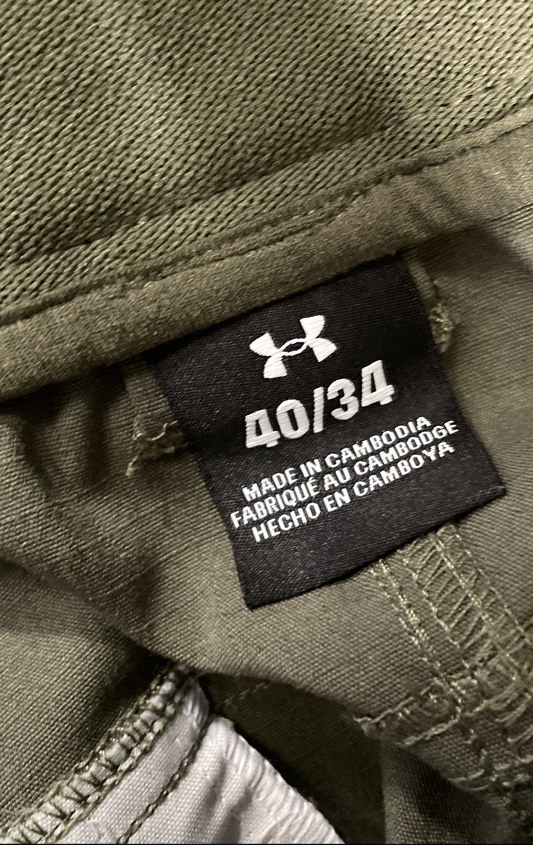 Under Armour Men's Green Tactical Performance Straight Leg Pants Sz 40x34