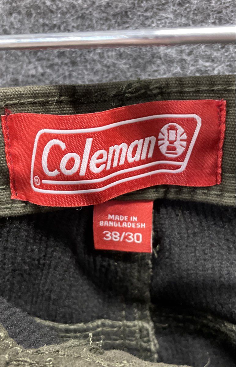 Coleman Men's Forest Night Green Fleece Lined Utility Carpenter Pants 38x30 NWT