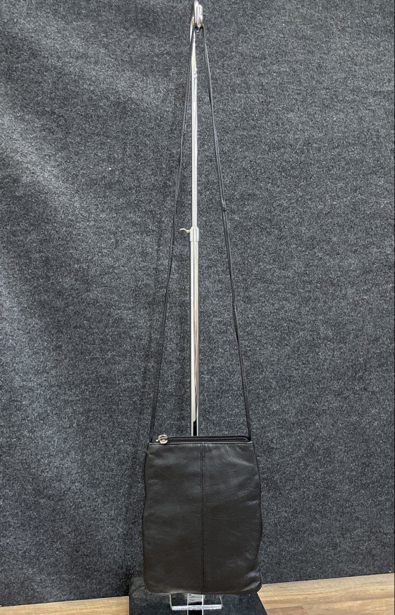 Vintage Wilsons Leather Maxima Black Leather Mini Crossbody Bag
